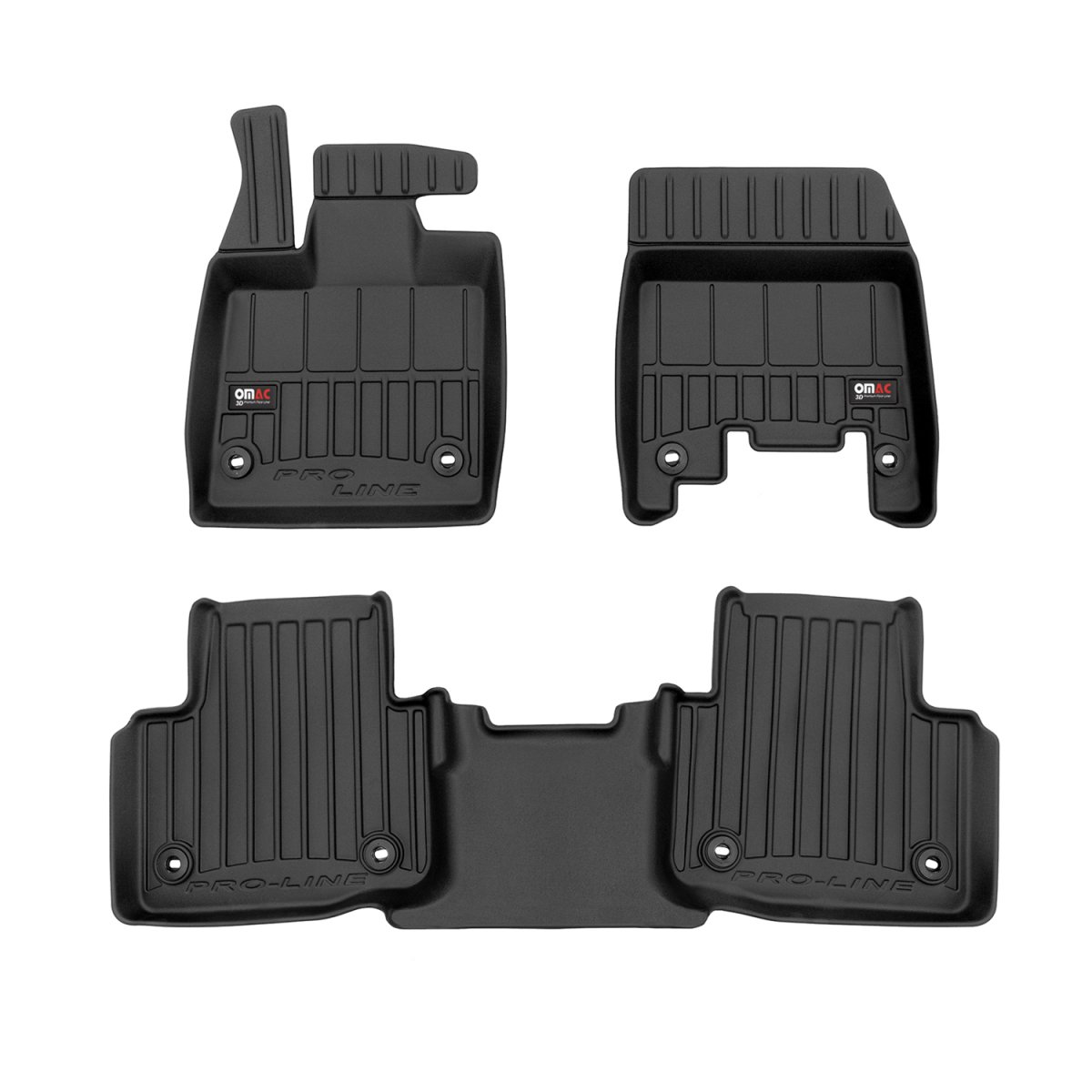 Jaguar I-PACE Floor Mats - Omac - Premium TPE - Black - 2019-2025